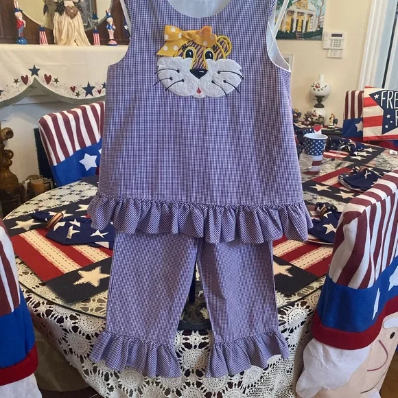 Silly Cat Boutique Girls 2 pc Pant set size 4 - Picture 9 of 16